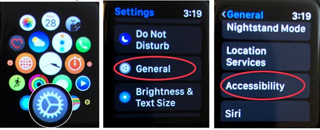How to enable voiceover directly from Apple Watch